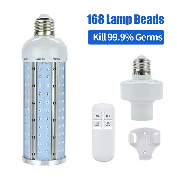 Home Restaurant PASION 60W 110V U/V/C Germicidal Lamp LED Bulb with E27 Base School Remote Control Timer LED Corn Lamp Bulb for Warehouse Office Home Restaurant PASION 60W 110V U/V/C Germicidal Lamp LED Bulb with E27 Base School Remote Control Timer LED Corn Lamp Bulb for Warehouse Office